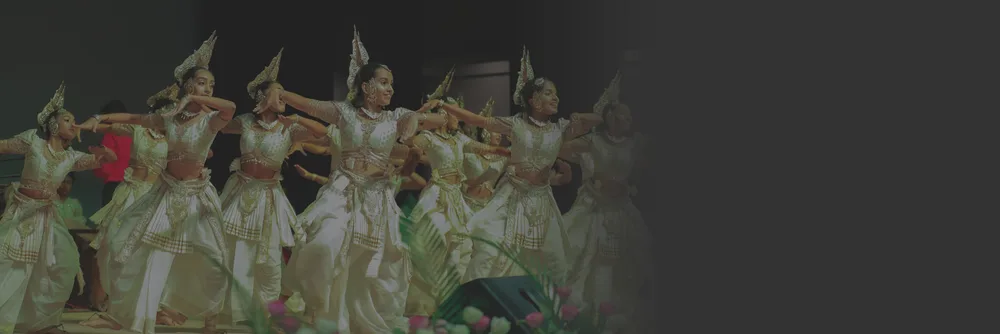 Hillwood College dancers performing in traditional costume